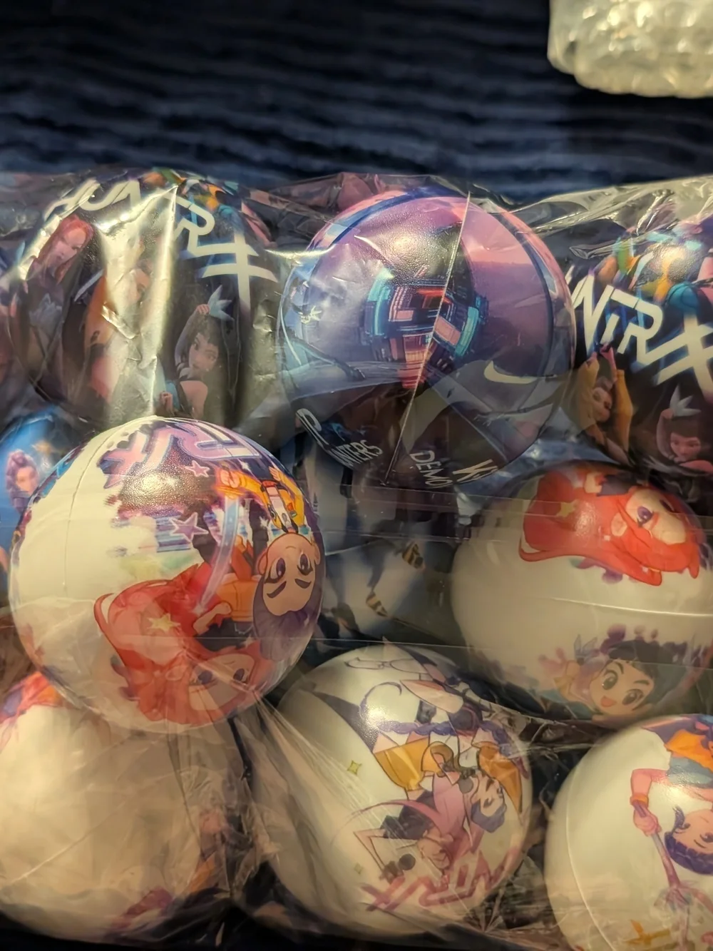 New 12 Piece K-pop Demon Hunters Bouncy Stress Balls